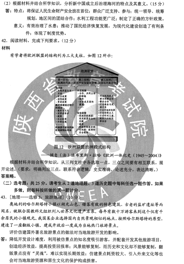 图片[11]-2020年全国二卷文综高考试卷答案及题目-高考100-上淘有品虚拟资源下载