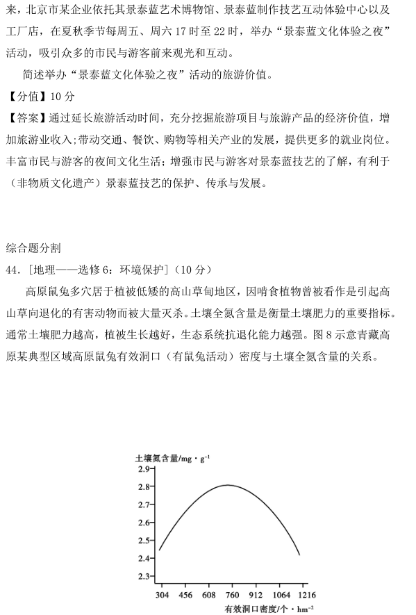 图片[22]-2020年全国一卷文综高考试卷真题及答案参考-高考100-上淘有品虚拟资源下载